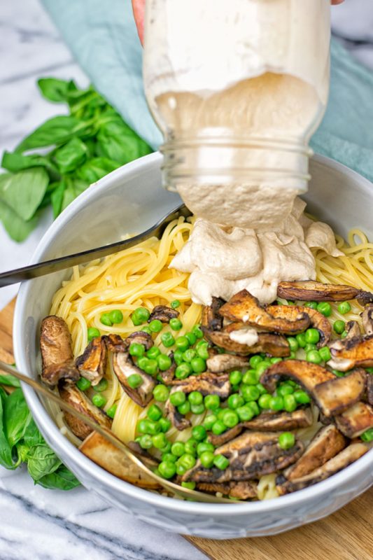 Spicy Tahini Pasta Sauce Contentedness Cooking