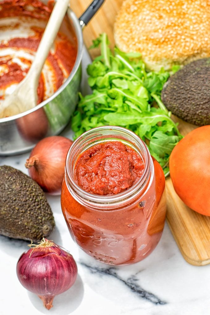 Buffalo Homemade BBQ Sauce in a glass jar