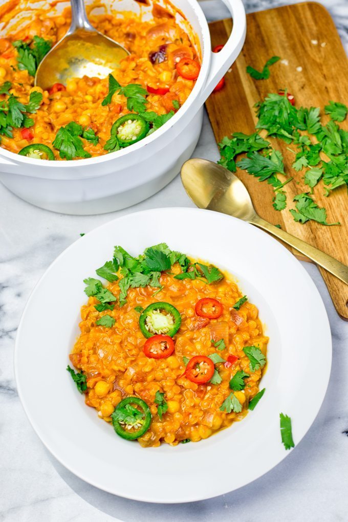 Moroccan Chickpea Lentil Soup Harira 