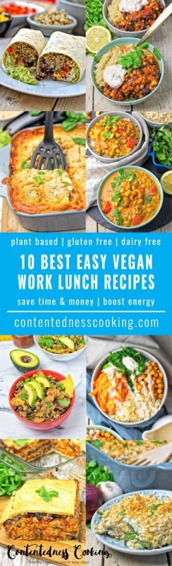 10 Best Easy Vegan Work Lunch Recipes - Contentedness Cooking