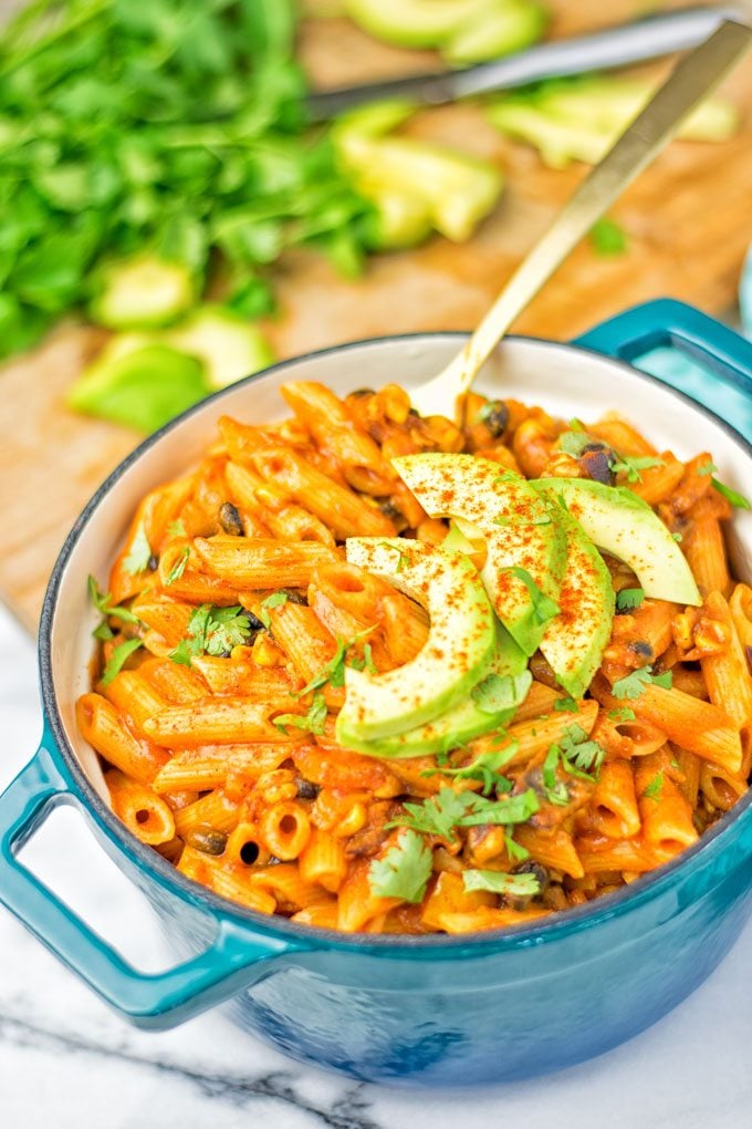 Vegetarian Fajita Pasta - Contentedness Cooking