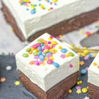 Oreo Brownie Bottom Funfetti Cake | #vegan #glutenfree #contentednesscooking
