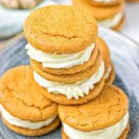 Whoopie Pie Ginger Cookies #vegan #glutenfree #contentednesscooking