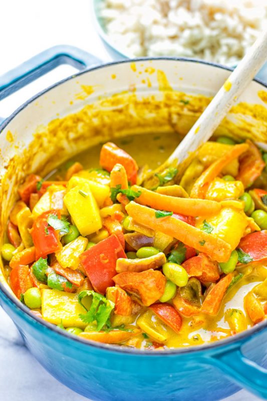 Coconut Cream Pineapple Curry | #vegan #glutenfree #contentednesscooking