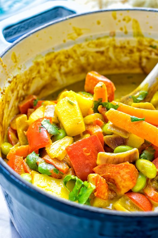 Coconut Cream Pineapple Curry | #vegan #glutenfree #contentednesscooking