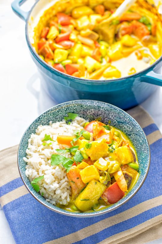 Coconut Cream Pineapple Curry | #vegan #glutenfree #contentednesscooking