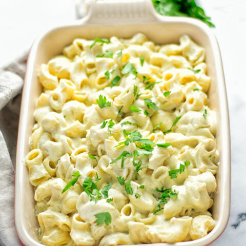 Cauliflower Mac & Cheese | #vegan #glutenfree #contentednesscooking