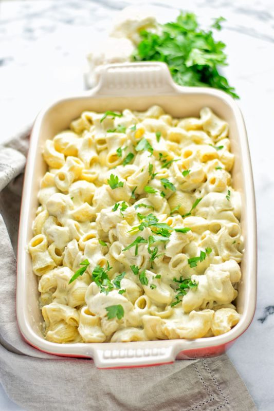 Cauliflower Mac & Cheese | #vegan #glutenfree #contentednesscooking