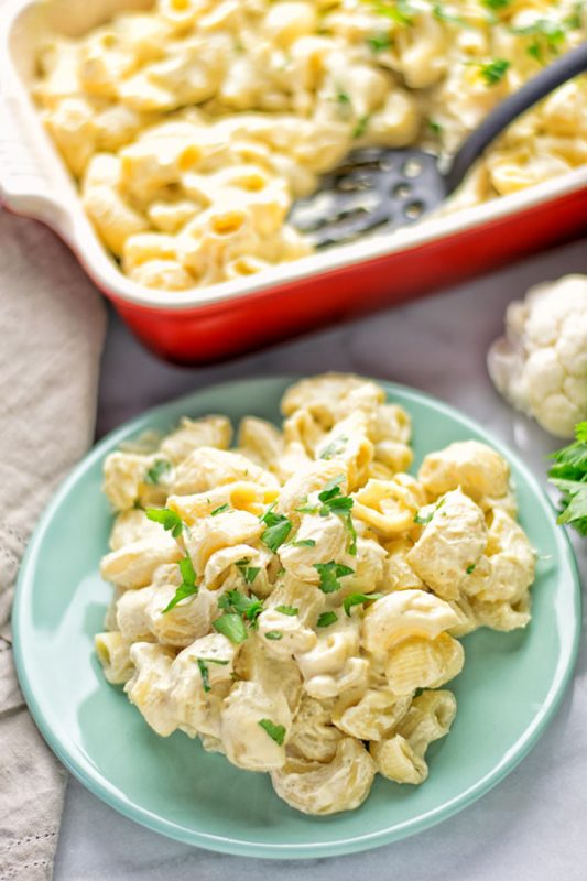 Cauliflower Mac & Cheese | #vegan #glutenfree #contentednesscooking