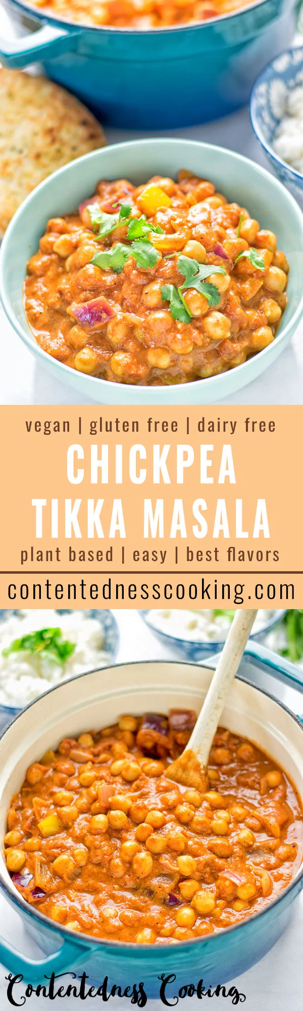 Chickpea Tikka Masala | #vegan #glutenfree #contentednesscooking