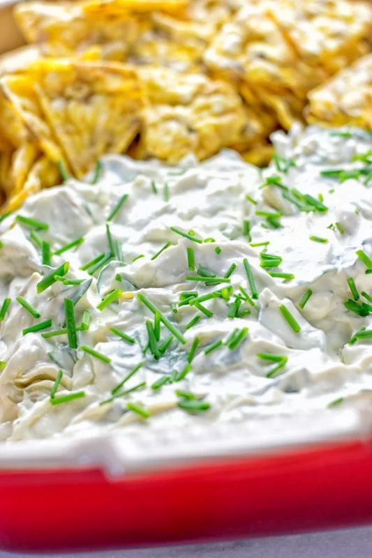 Creamy Spinach Artichoke Dip | #vegan #glutenfree #contentednesscooking