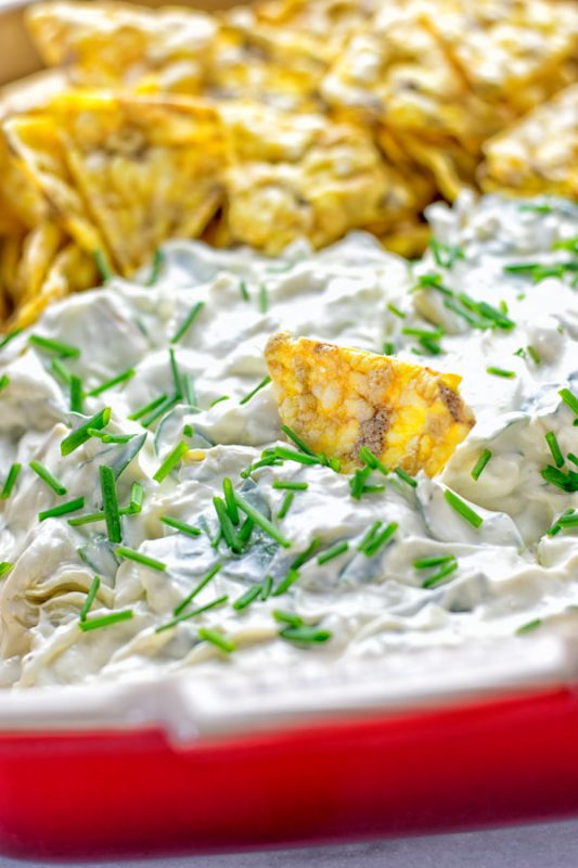 Creamy Spinach Artichoke Dip | #vegan #glutenfree #contentednesscooking