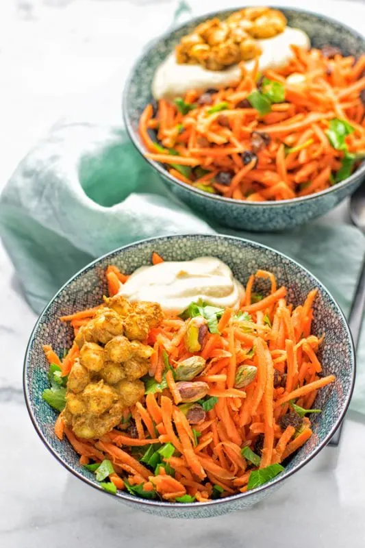 Moroccan Carrot Salad | #vegan #contentednesscooking #glutenfree #salad #carrot