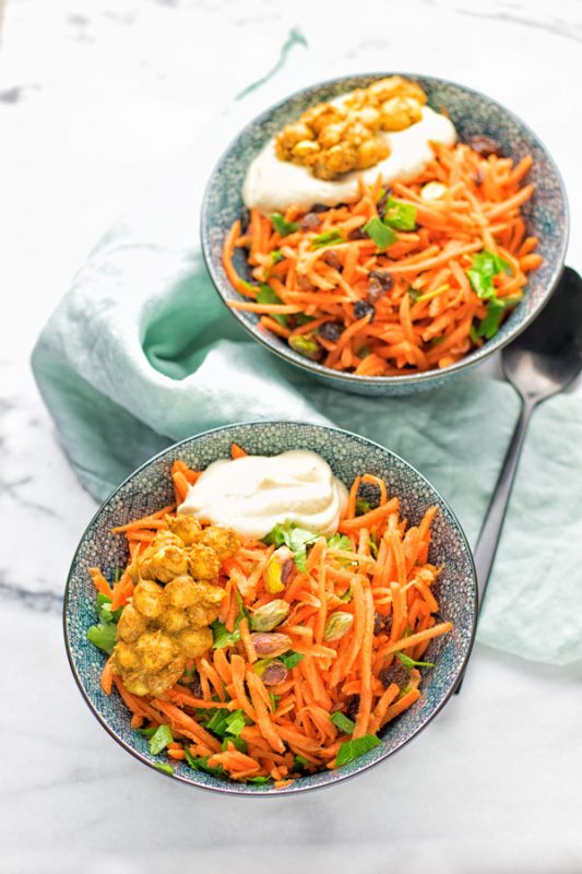 Moroccan Carrot Salad | #vegan #contentednesscooking #glutenfree #salad #carrot 