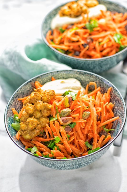 Moroccan Carrot Salad | #vegan #contentednesscooking #glutenfree #salad #carrot 