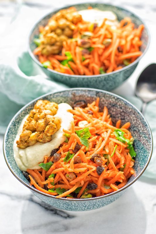 Moroccan Carrot Salad | #vegan #contentednesscooking #glutenfree #salad #carrot 