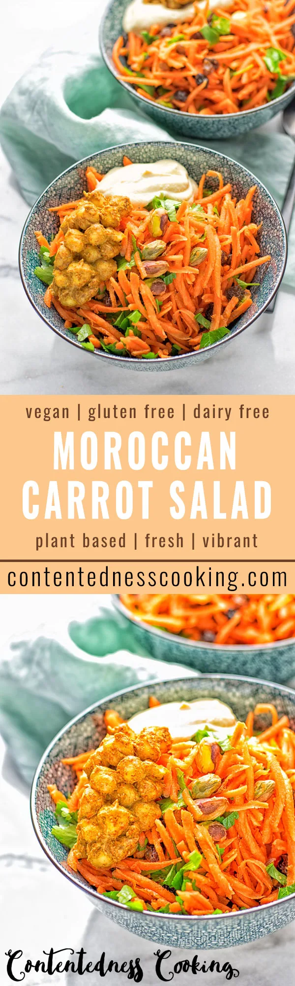 Moroccan Carrot Salad | #vegan #contentednesscooking #glutenfree #salad #carrot