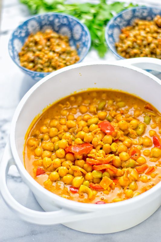 Turmeric Curry with Spicy Lentils | #vegan #glutenfree #contentednesscooking