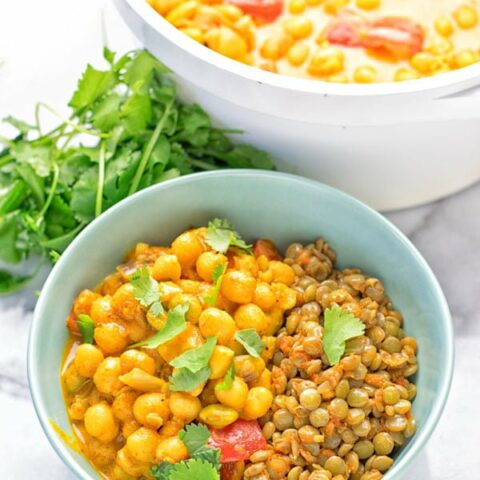 Turmeric Curry with Spicy Lentils | #vegan #glutenfree #contentednesscooking