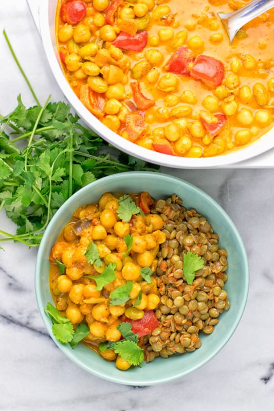 Turmeric Curry with Spicy Lentils | #vegan #glutenfree #contentednesscooking