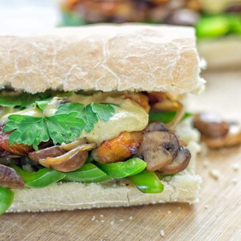 Vegan Philly Cheese Steak | #vegan #glutenfree #contentednesscooking