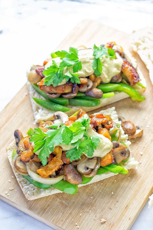 Vegan Philly Cheese Steak | #vegan #glutenfree #contentednesscooking