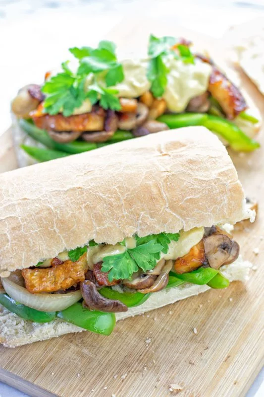 Vegan Philly Cheese Steak | #vegan #glutenfree #contentednesscooking