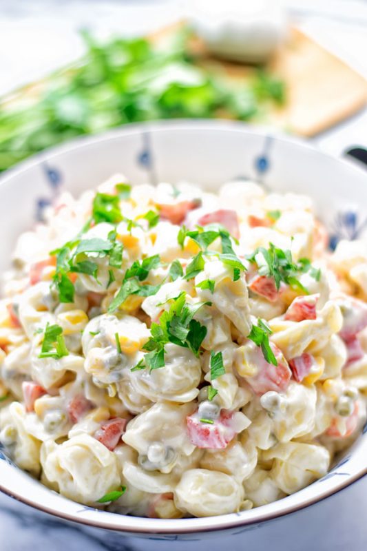 Aioli Tortellini Salad | #vegan #glutenfree #contentednesscooking