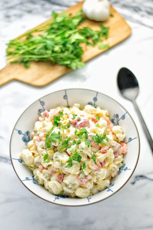 Aioli Tortellini Salad | #vegan #glutenfree #contentednesscooking