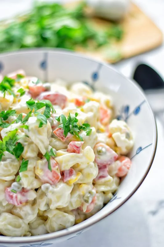 Aioli Tortellini Salad | #vegan #glutenfree #contentednesscooking
