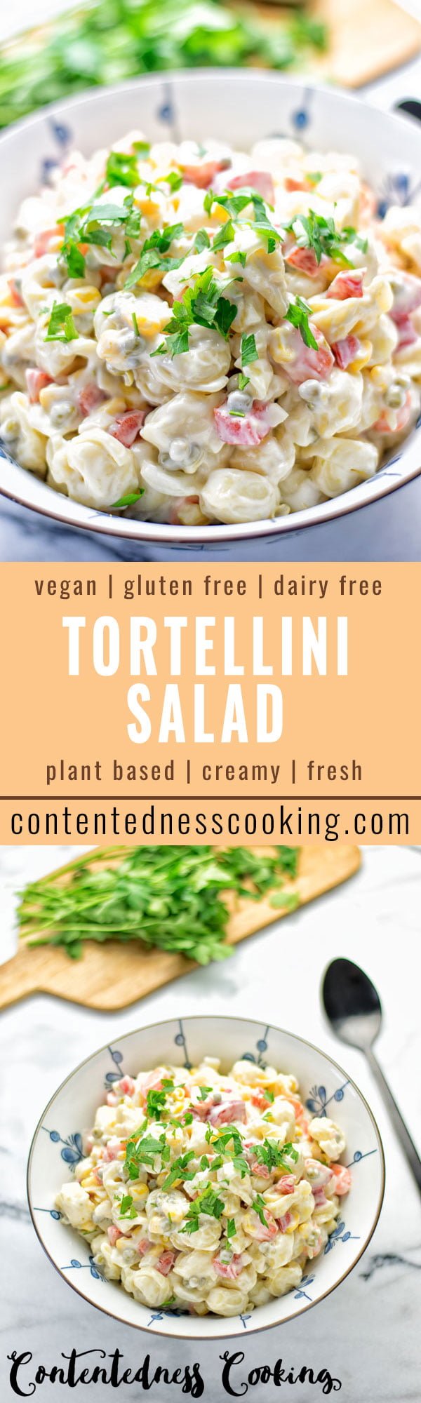 Aioli Tortellini Salad | #vegan #glutenfree #contentednesscooking