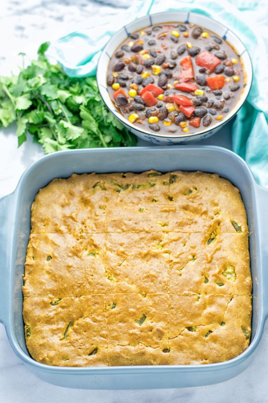 Easy Jalapeno Cornbread | #vegan #glutenfree #contentednesscooking