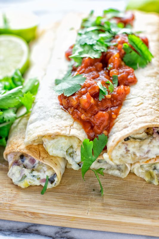 Spinach Artichoke Taquitos | #vegan #glutenfree #contentednesscooking