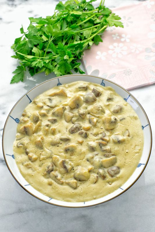 Vegan Mushroom Stroganoff | #vegan #glutenfree #contentednesscooking