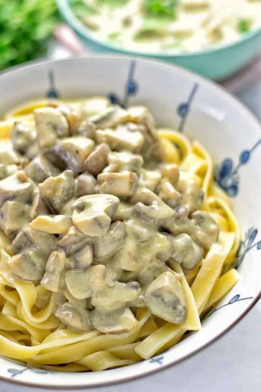 Vegan Mushroom Stroganoff | #vegan #glutenfree #contentednesscooking