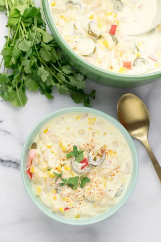 Vegetarian White Chili | #vegan #glutenfree #contentednesscooking