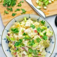 Hummus Potato Salad | #vegan #glutenfree #vegetarian #contentednesscooking #bbq