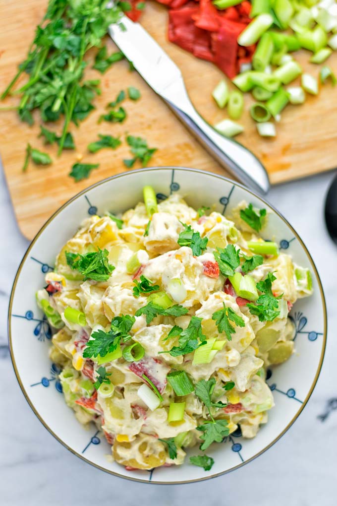 Hummus Potato Salad | #vegan #glutenfree #vegetarian #contentednesscooking #bbq