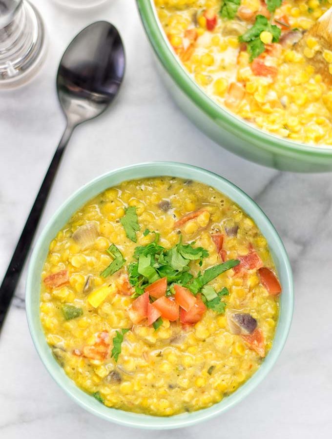 Indian Yellow Split Pea Soup (Dal Tadka) | #vegan #glutenfree #contentednesscooking #soup