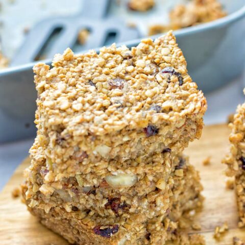 Trail Mix Breakfast Bars | #vegan #glutenfree #contentednesscooking