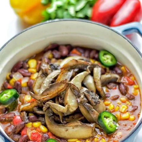 Vegan Steak Chili | #vegan #glutenfree #contentednesscooking