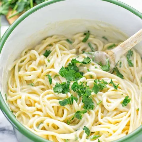 Cauliflower Carbonara Sauce #vegan #glitenfree #contentednesscooking #pasta #sauce