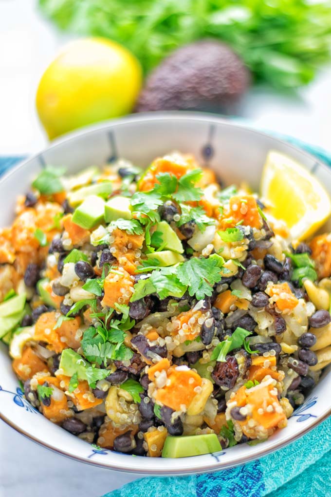 Citrus Quinoa Sweet Potato Salad | #vegan #glutenfree #contentednesscooking #salad #quinoa #dairyfree