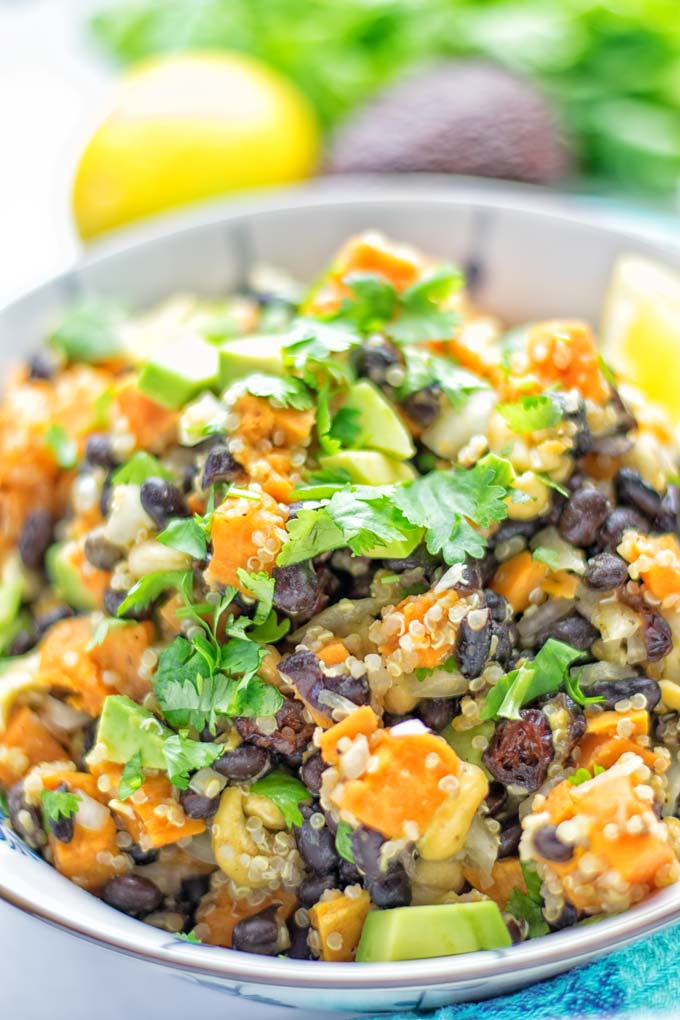 Citrus Quinoa Sweet Potato Salad | #vegan #glutenfree #contentednesscooking #salad #quinoa #dairyfree