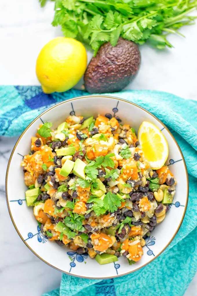 Citrus Quinoa Sweet Potato Salad | #vegan #glutenfree #contentednesscooking #salad #quinoa #dairyfree