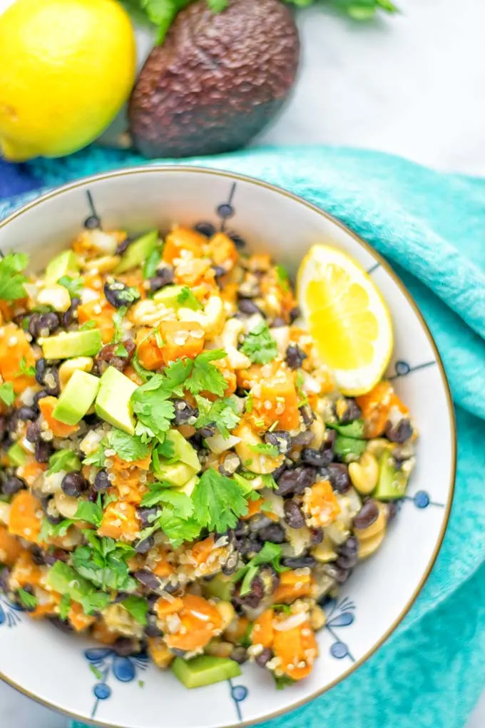 Citrus Quinoa Sweet Potato Salad | #vegan #glutenfree #contentednesscooking #salad #quinoa #dairyfree