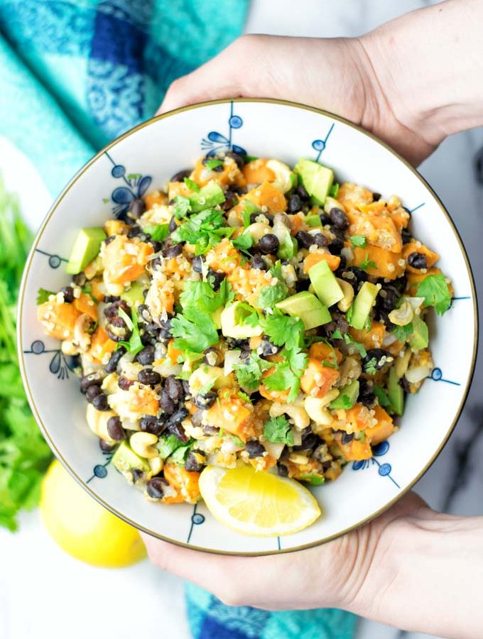 Citrus Quinoa Sweet Potato Salad | #vegan #glutenfree #contentednesscooking #salad #quinoa #dairyfree