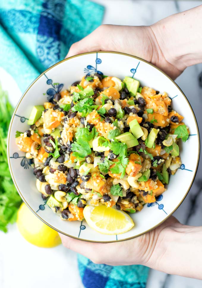 Citrus Quinoa Sweet Potato Salad | #vegan #glutenfree #contentednesscooking #salad #quinoa #dairyfree