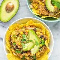 Southwest Quinoa Taco Salad | #vegan #glutenfree #contentednesscooking