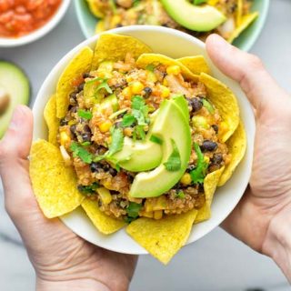 Southwest Quinoa Taco Salad | #vegan #glutenfree #contentednesscooking